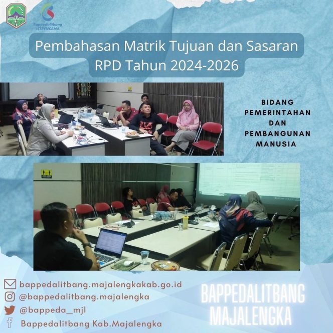 
 Pembahasan Matrik Tujuan dan Sasaran RPD Tahun 2024-2026