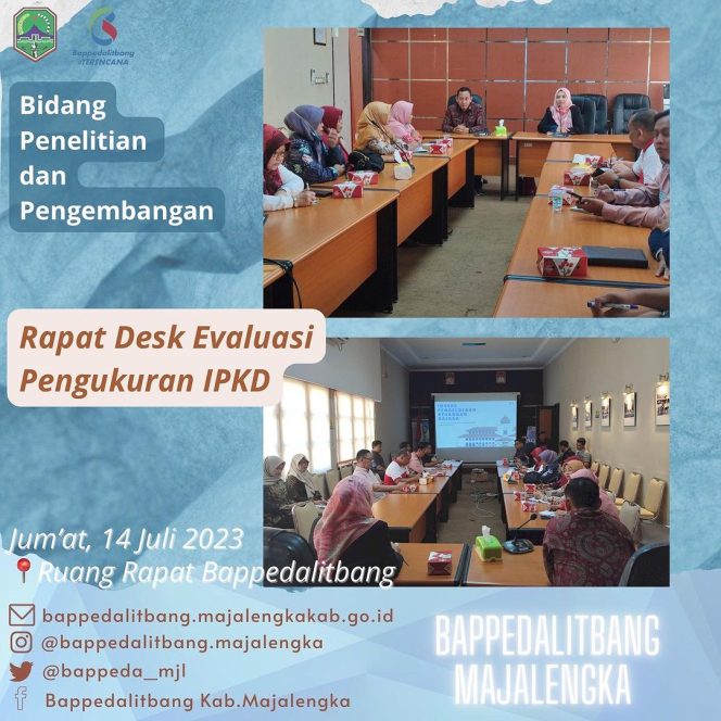 
 Rapat Desk Evaluasi Pengukuran IPKD